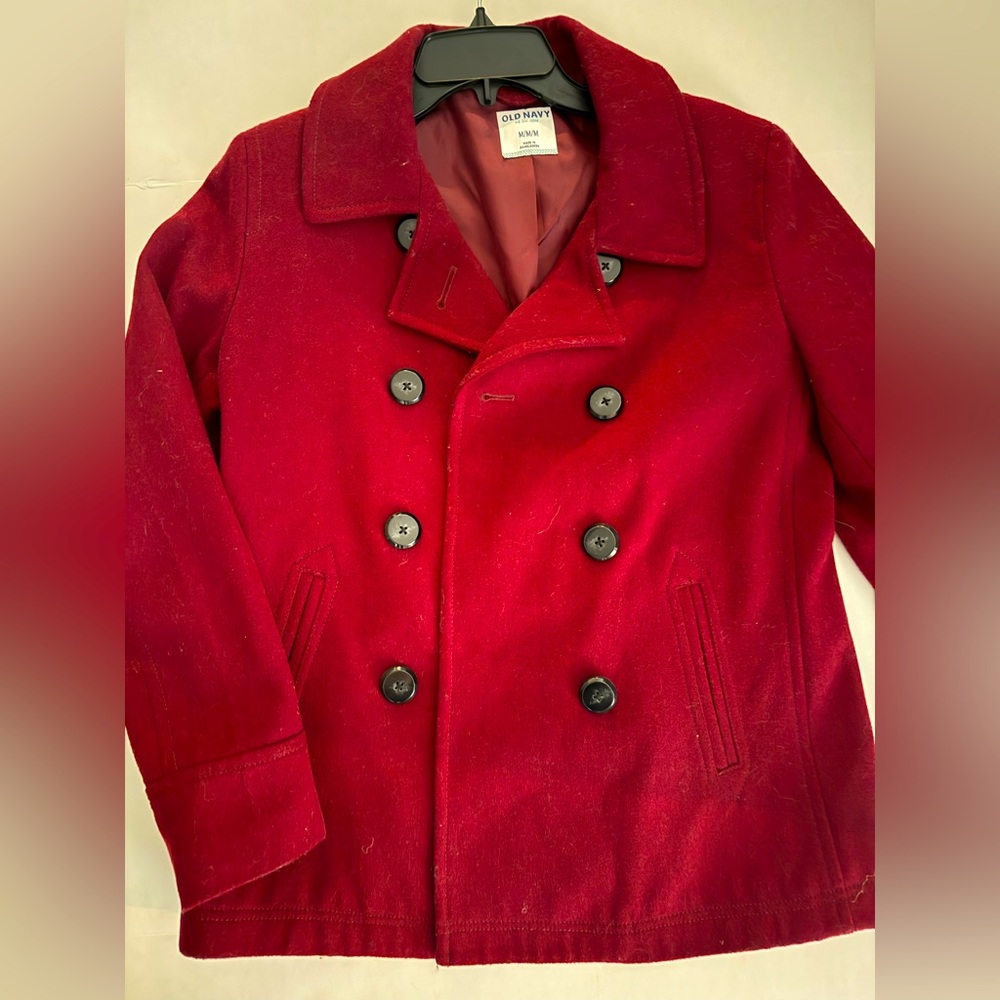 Old Navy Red Pea Coat
